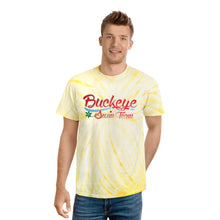 Load image into Gallery viewer, Buckeye Swim Team Adult Tie-Dye Tee, Cyclone