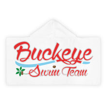 Load image into Gallery viewer, Buckeye Swim Team Youth Hooded Towel