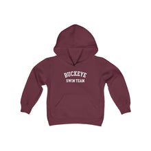 Load image into Gallery viewer, Buckeye Swim Team Arch Kids Super Soft Hooded Sweatshirt