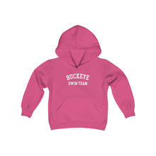 Load image into Gallery viewer, Buckeye Swim Team Arch Kids Super Soft Hooded Sweatshirt