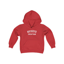 Load image into Gallery viewer, Buckeye Swim Team Arch Kids Super Soft Hooded Sweatshirt