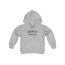 Load image into Gallery viewer, Buckeye Swim Team Arch Kids Super Soft Hooded Sweatshirt