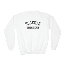 Load image into Gallery viewer, Buckeye Swim Team Arch Youth Crewneck Sweatshirt