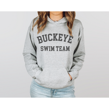 Load image into Gallery viewer, Buckeye Swim Team Arch Unisex Super Soft Hooded Sweatshirt