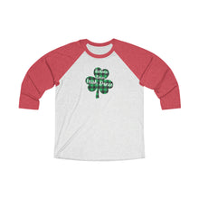 Load image into Gallery viewer, RT Plaid Shamrock Adult Tri-Blend 3\4 Raglan Tee