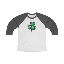 Load image into Gallery viewer, RT Plaid Shamrock Adult Tri-Blend 3\4 Raglan Tee