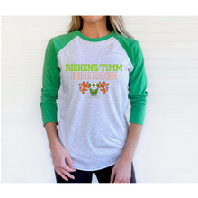 Load image into Gallery viewer, RT Lion Crest Adult Tri-Blend 3\4 Raglan Tee