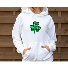 Load image into Gallery viewer, RT Plaid Shamrock Adult Super Soft Hooded Sweatshirt