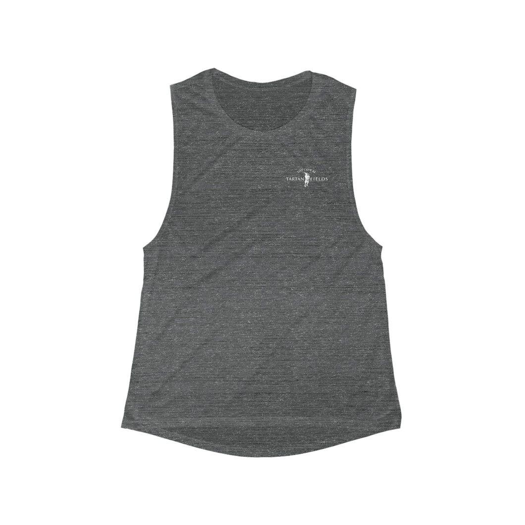 Stylish Women's Flowy Scoop Muscle Tank - Tartan Fields Club Design
