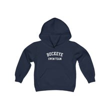 Load image into Gallery viewer, Buckeye Swim Team Arch Kids Super Soft Hooded Sweatshirt
