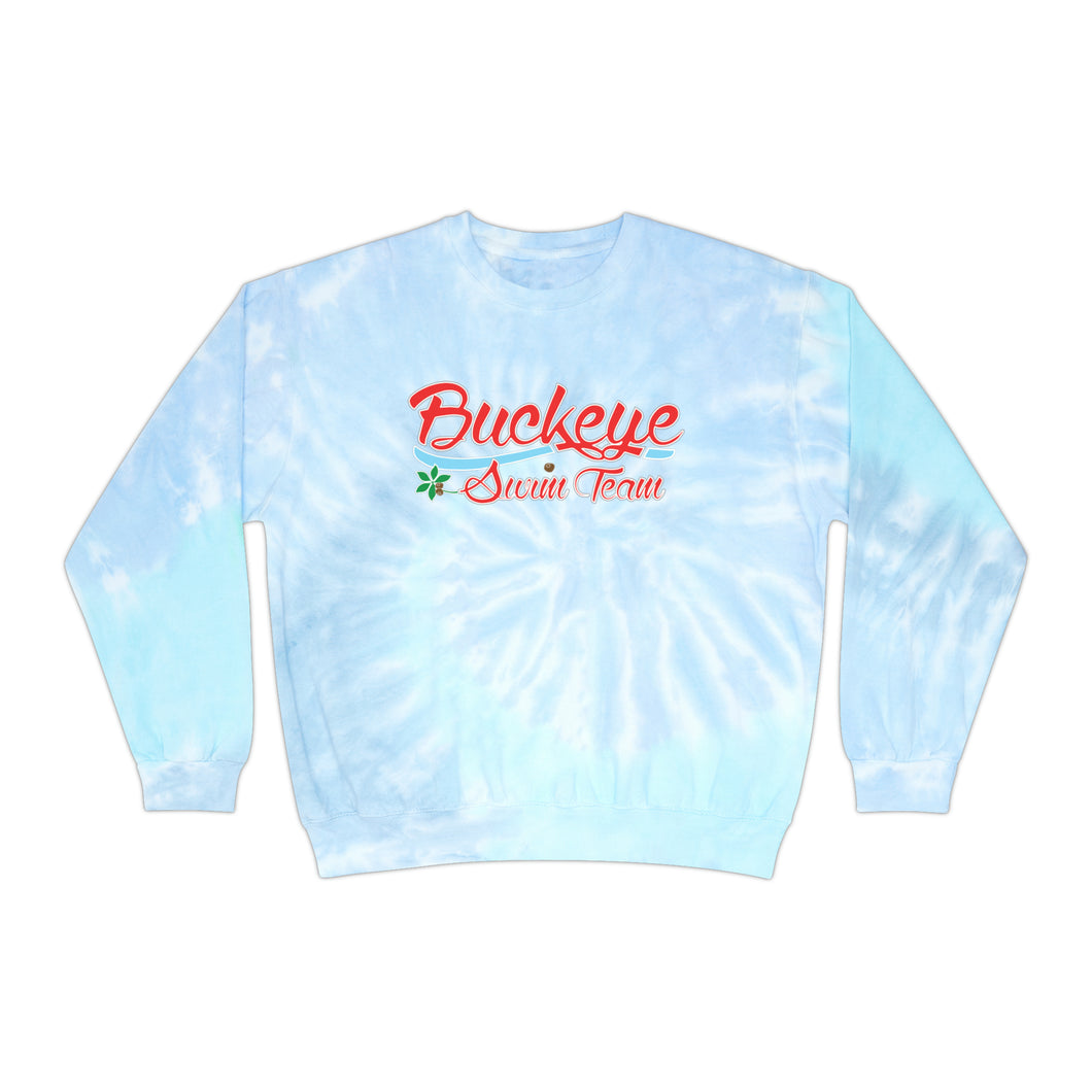 Buckeye Swim Team Adult Unisex Tie-Dye Sweatshirt