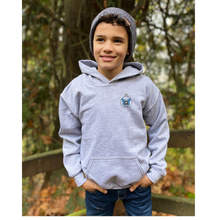 Load image into Gallery viewer, Emma's Grey Unisex Heavy Blend™ Youth Hooded Sweatshirt

