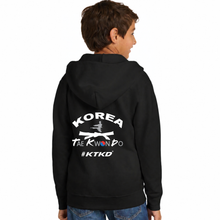 Load image into Gallery viewer, Youth KTKD Zip Up Hoddie
