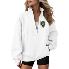 Load image into Gallery viewer, Richens Timm Womens Quarter Zip Oversized Sweatshirts
