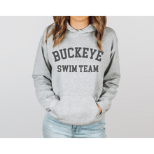Load image into Gallery viewer, Buckeye Swim Team Arch Unisex Super Soft Hooded Sweatshirt
