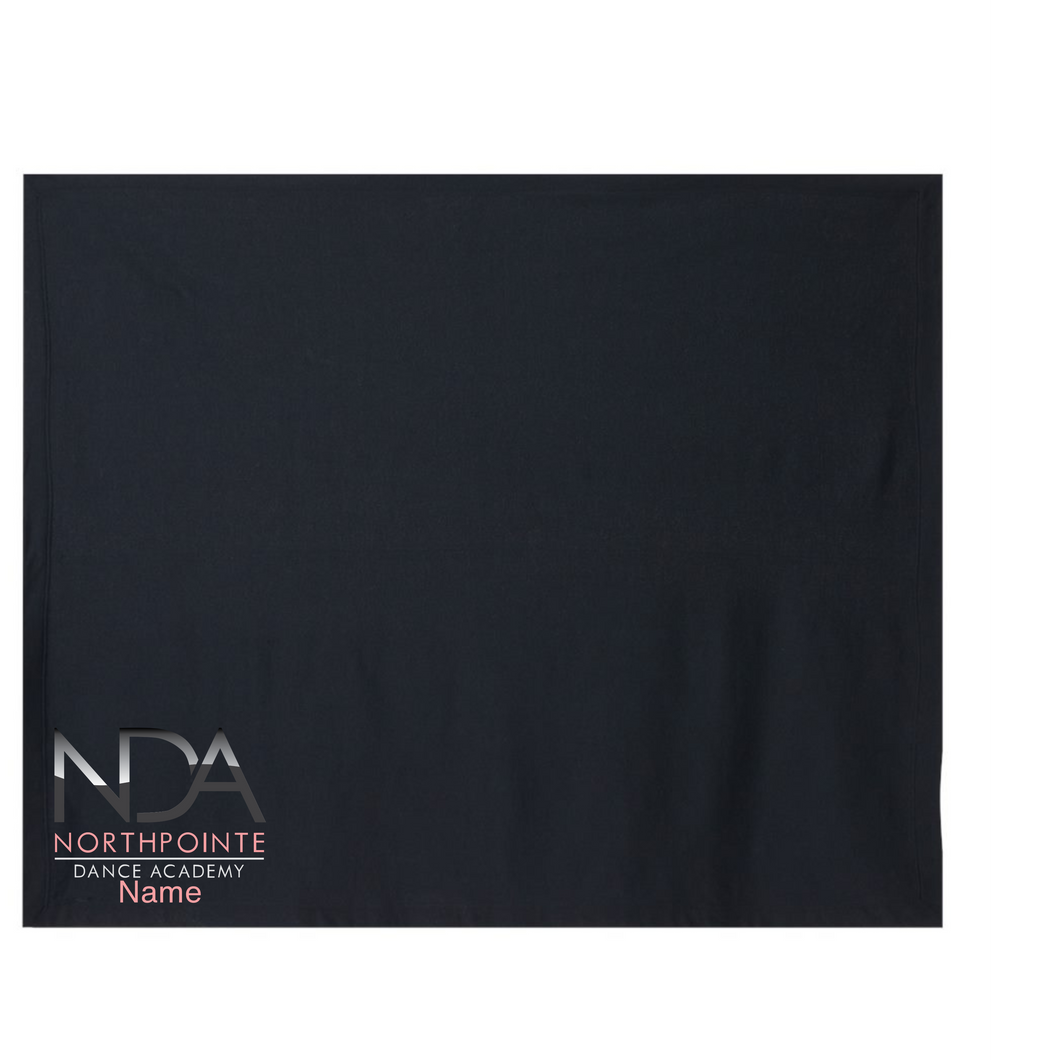 NDA Heavy Blend Fleece Black Stadium Blanket
