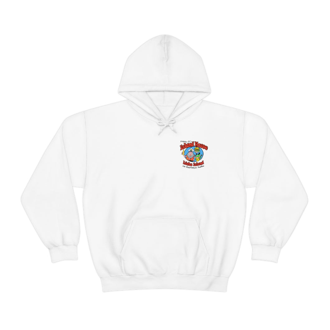 Island House Hooded Sweatshirt - Front + Back